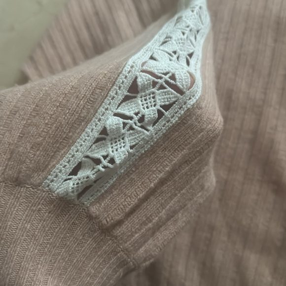 See by chloe blush pink crew neck ribbed sweater cameo rose - Picture 7 of 15